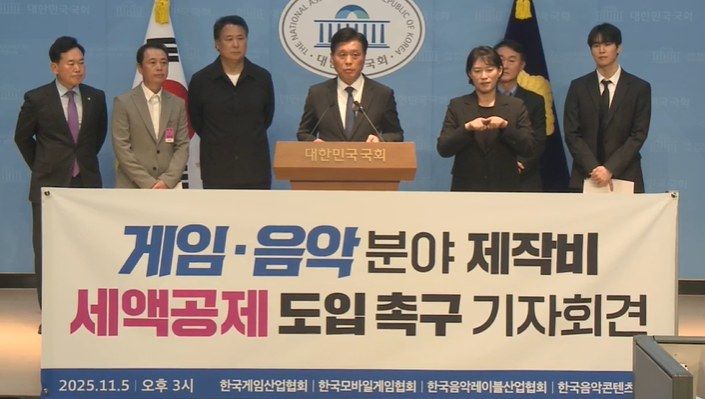 "K-컬처 시대, 게임·음악 제작비 세액공제 도입해야”